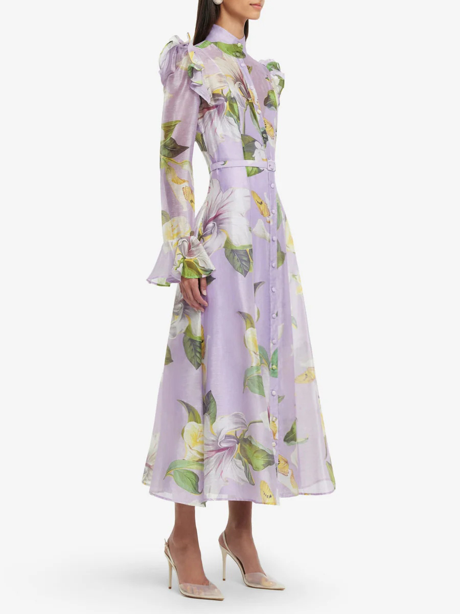 TWOTWINSTYLE Printing Spliced  – Linen Dress Wrap recenzja i cena