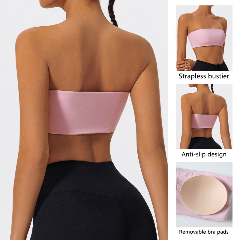 Strapless Sports Bra Gym Crop  – Crop Top Crochet recenzja i cena