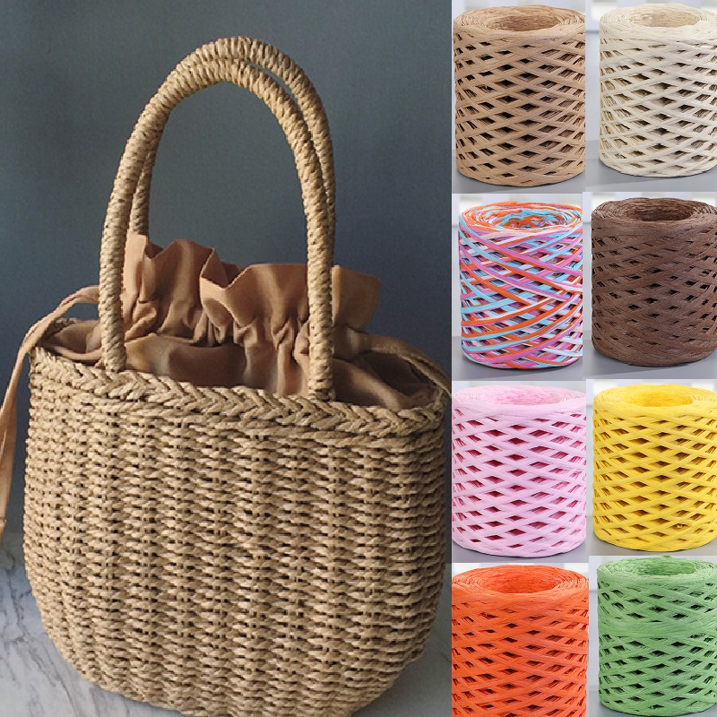 200m Natural Raffia Straw Yarn – Crochet Bag Raffia recenzja i cena