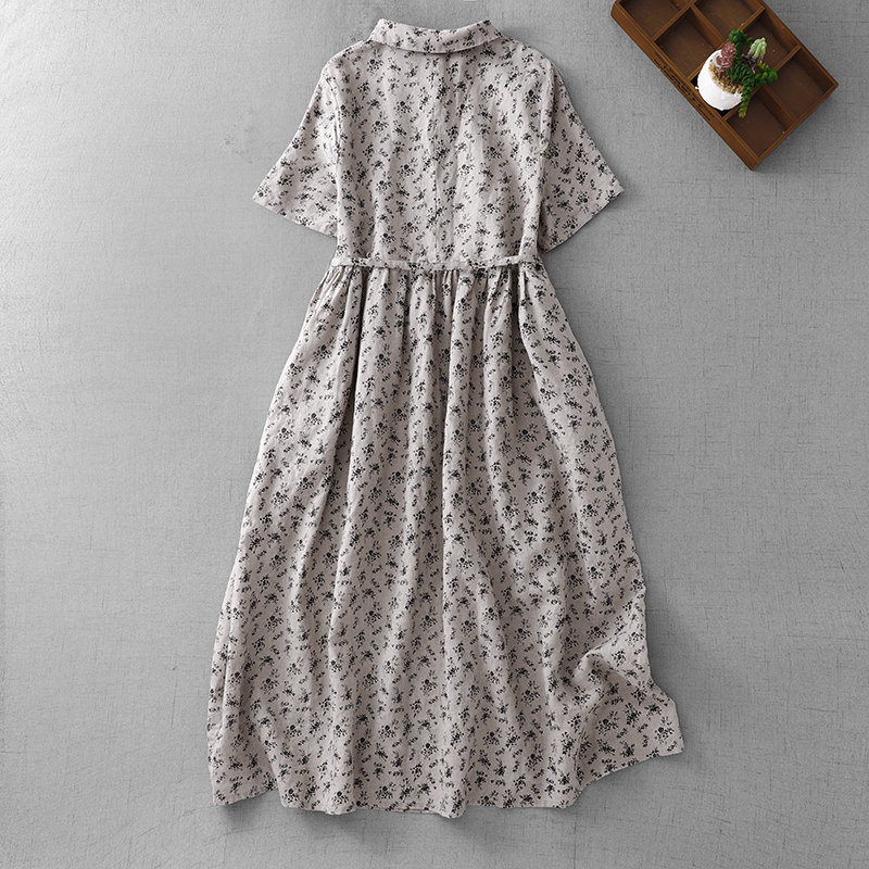 Summer Floral Cotton Linen Dr  – Midi Skirt Floral recenzja i cena
