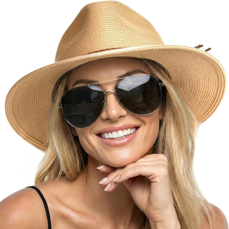 1pc Summer Straw Beach Sun Hat – Hat Floppy Wide recenzja i cena