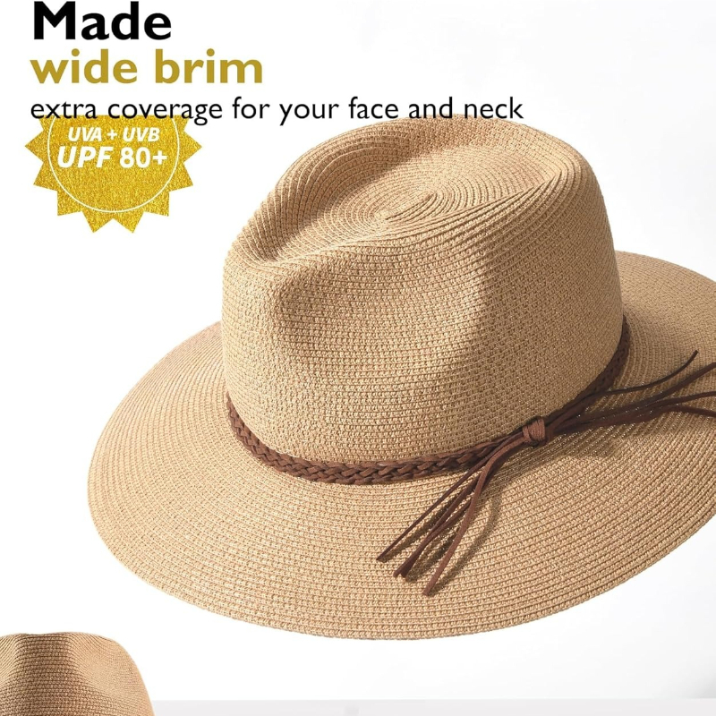 1pc Summer Straw Beach Sun Hat – Hat Floppy Wide recenzja i cena