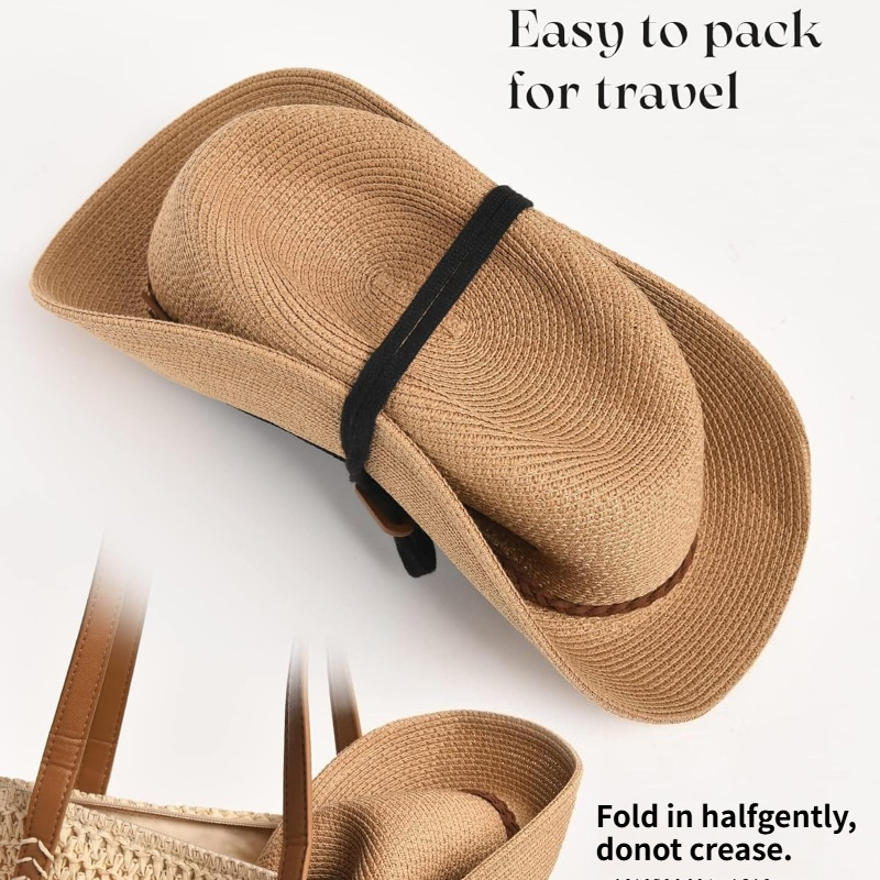 1pc Summer Straw Beach Sun Hat – Hat Floppy Wide recenzja i cena
