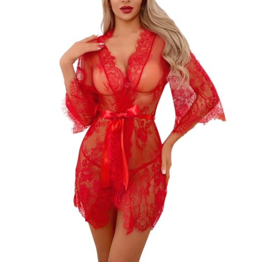 Narcisse Women's Floral Lace K – Kimono Sheer Floral recenzja i cena