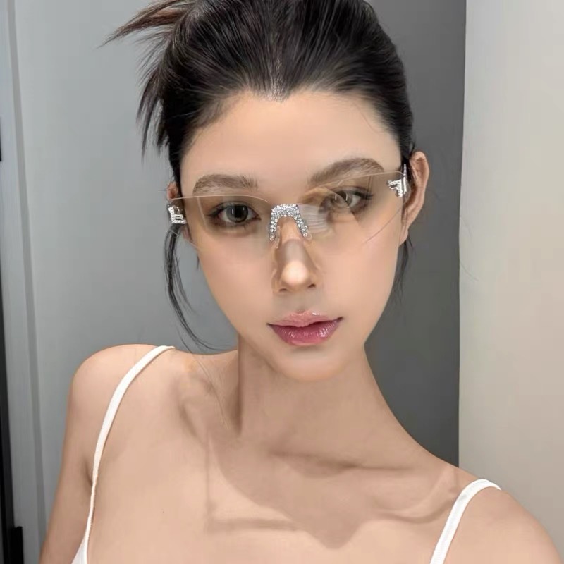 Women's Sexy Cat Eye Rimless R – Sunglasses Cat Eye recenzja i cena