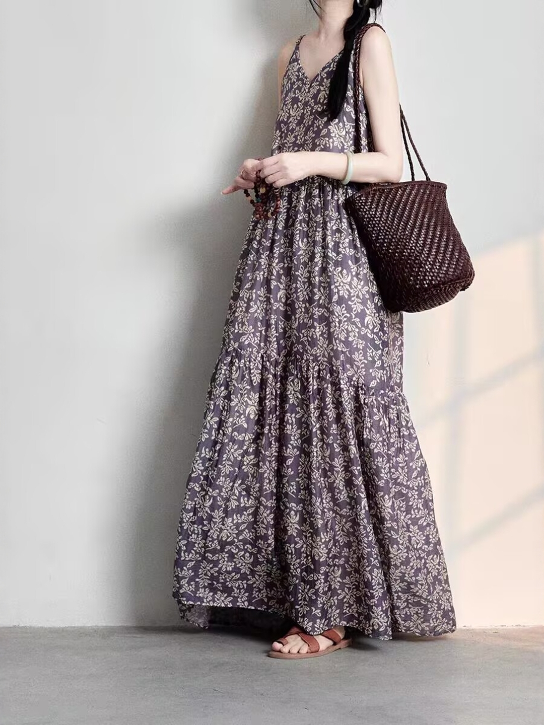 Elegant Japanese Style plus Si – Linen Dress Wrap recenzja i cena