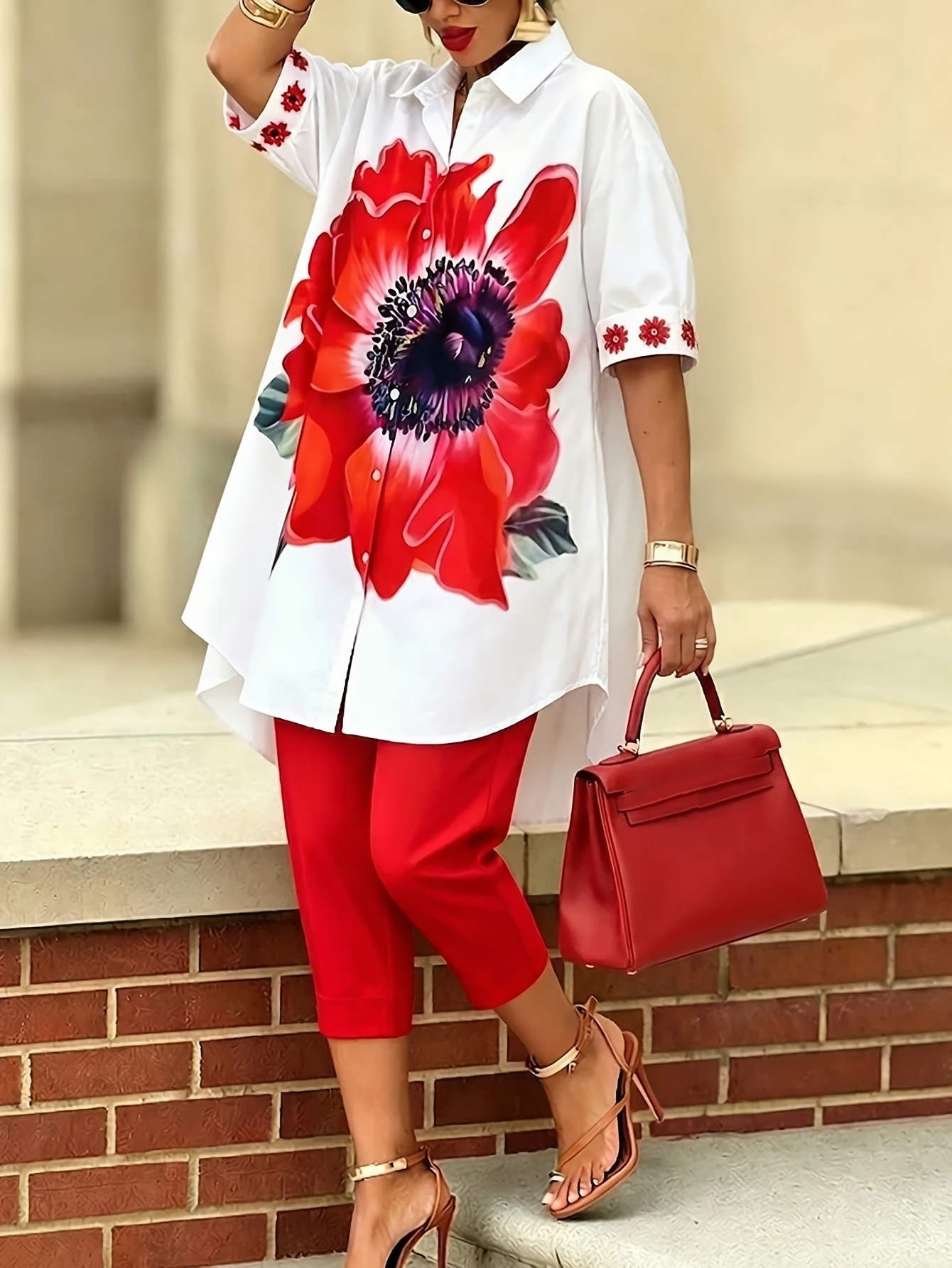 Vintage Women Floral Printed 2 – Romper Floral Print recenzja i cena
