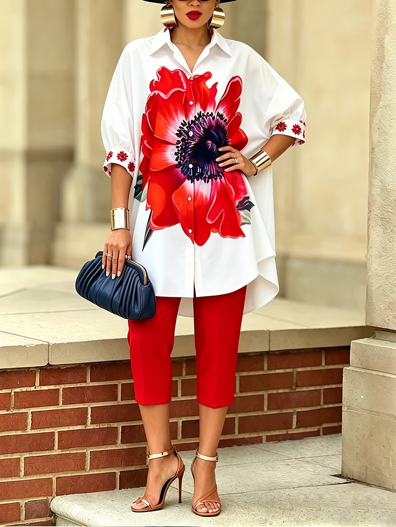Vintage Women Floral Printed 2 – Romper Floral Print recenzja i cena