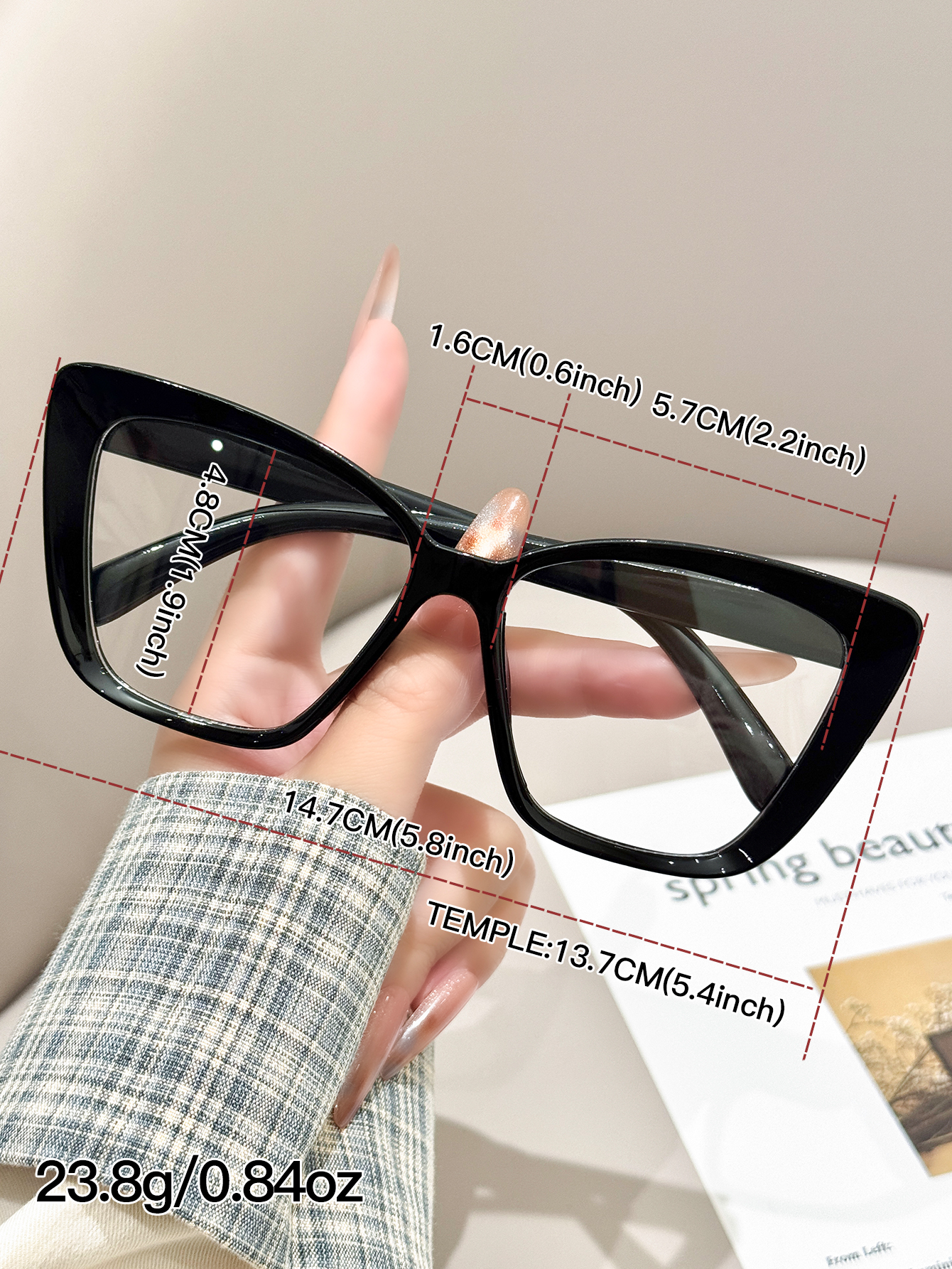 1pc daily fashionable black ca – Sunglasses Cat Eye recenzja i cena