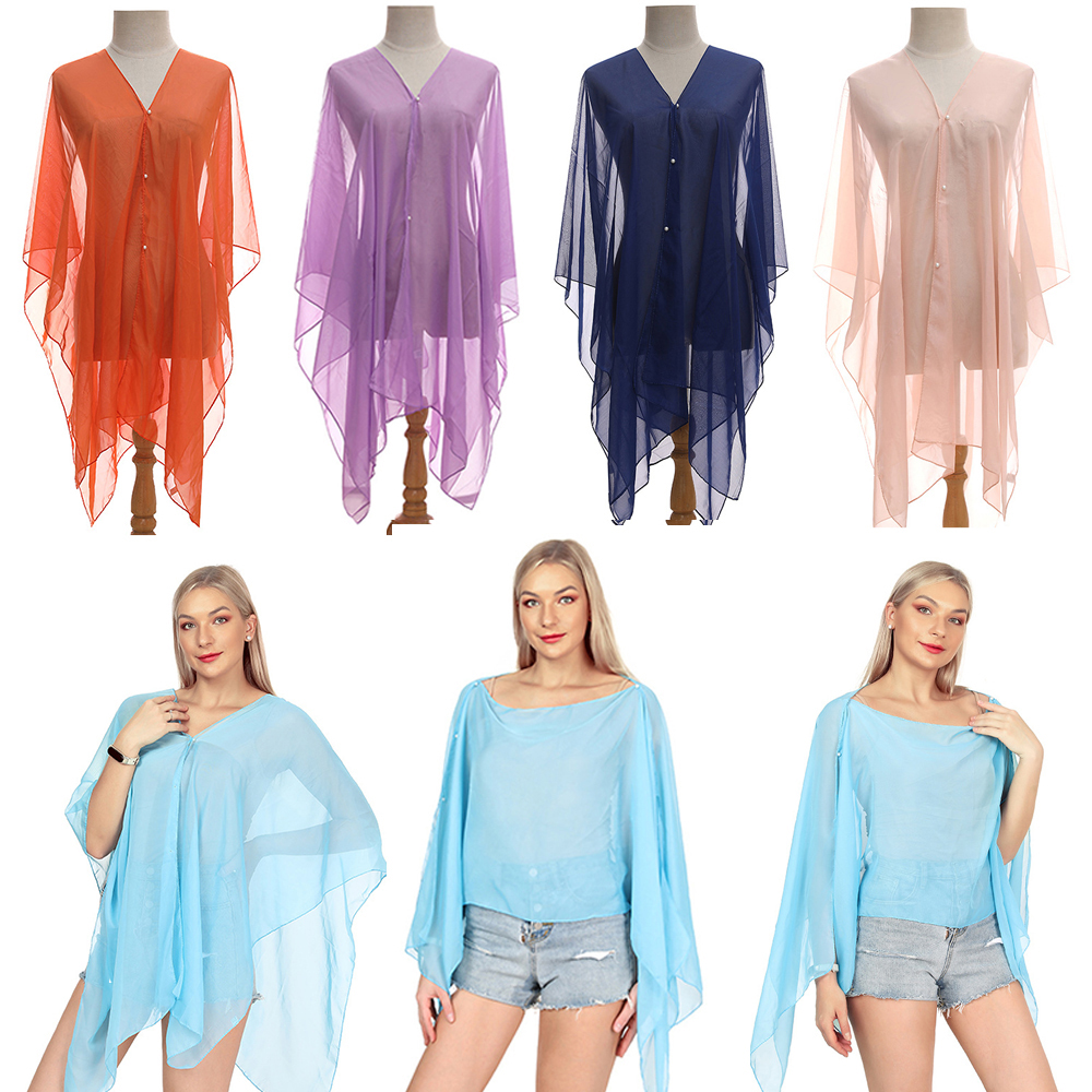 Fashion Solid color Shawl Scar – Cover Up Kaftan recenzja i cena
