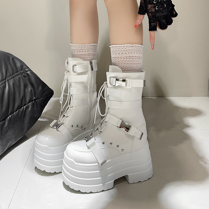 13.5CM,17CM Women Punk Boots A – Wedge Espadrille Women recenzja i cena