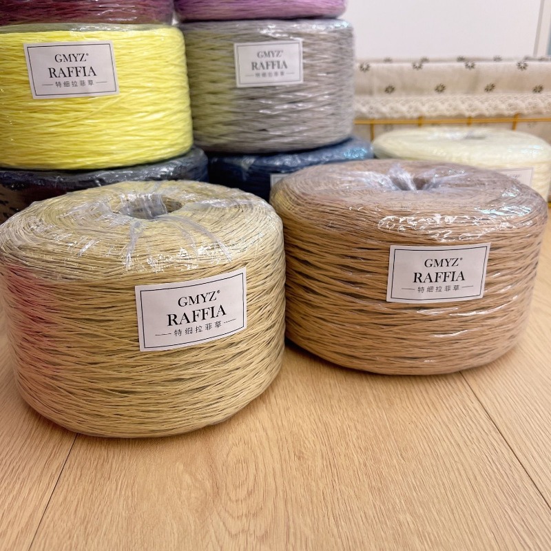 250g/pcs Thin Flat Raffia Yarn – Crochet Bag Raffia recenzja i cena