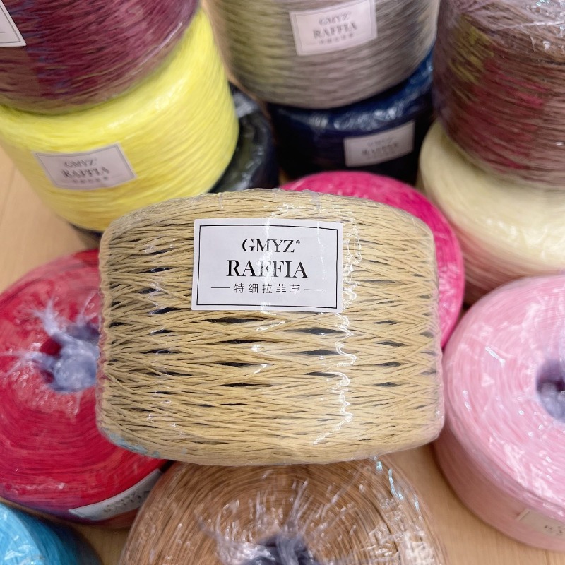 250g/pcs Thin Flat Raffia Yarn – Crochet Bag Raffia recenzja i cena