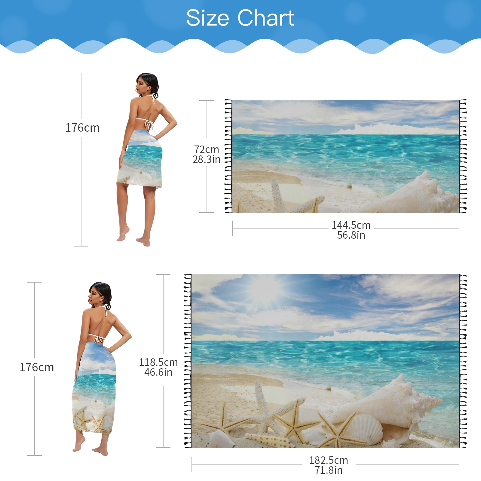Sexy Women Chiffon Swimwear Pa – Cover Up Kaftan recenzja i cena