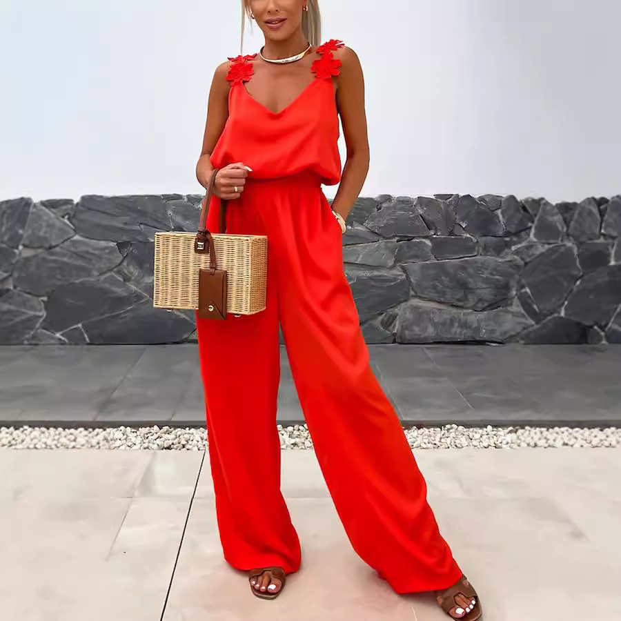 Casual Jumpsuit Strappy Sleeve – Jumpsuit Linen Relaxed recenzja i cena