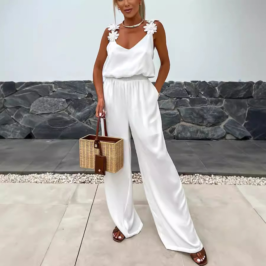 Casual Jumpsuit Strappy Sleeve – Jumpsuit Linen Relaxed recenzja i cena