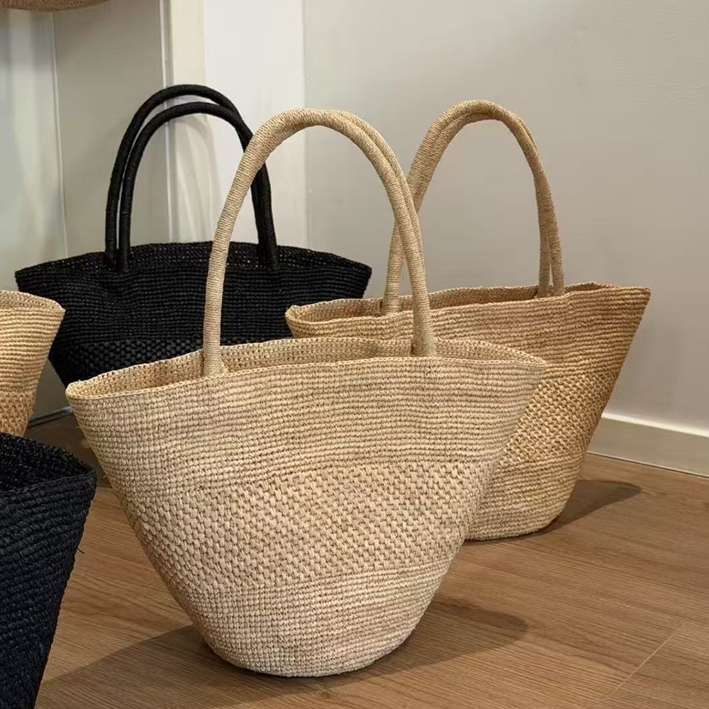 Large Capacity Raffia Straw Ba – Crochet Bag Raffia recenzja i cena