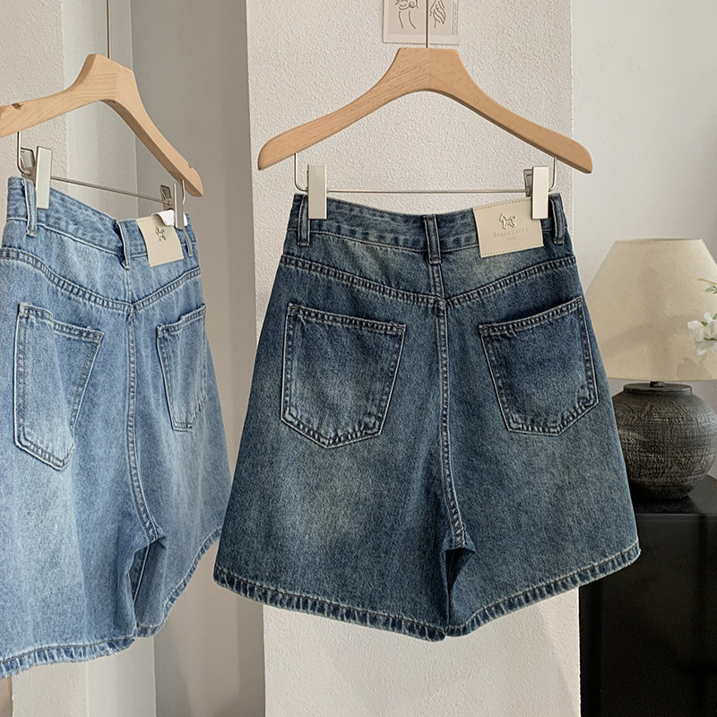 Denim Short Pant Women Jeans V – Shorts Denim Frayed recenzja i cena
