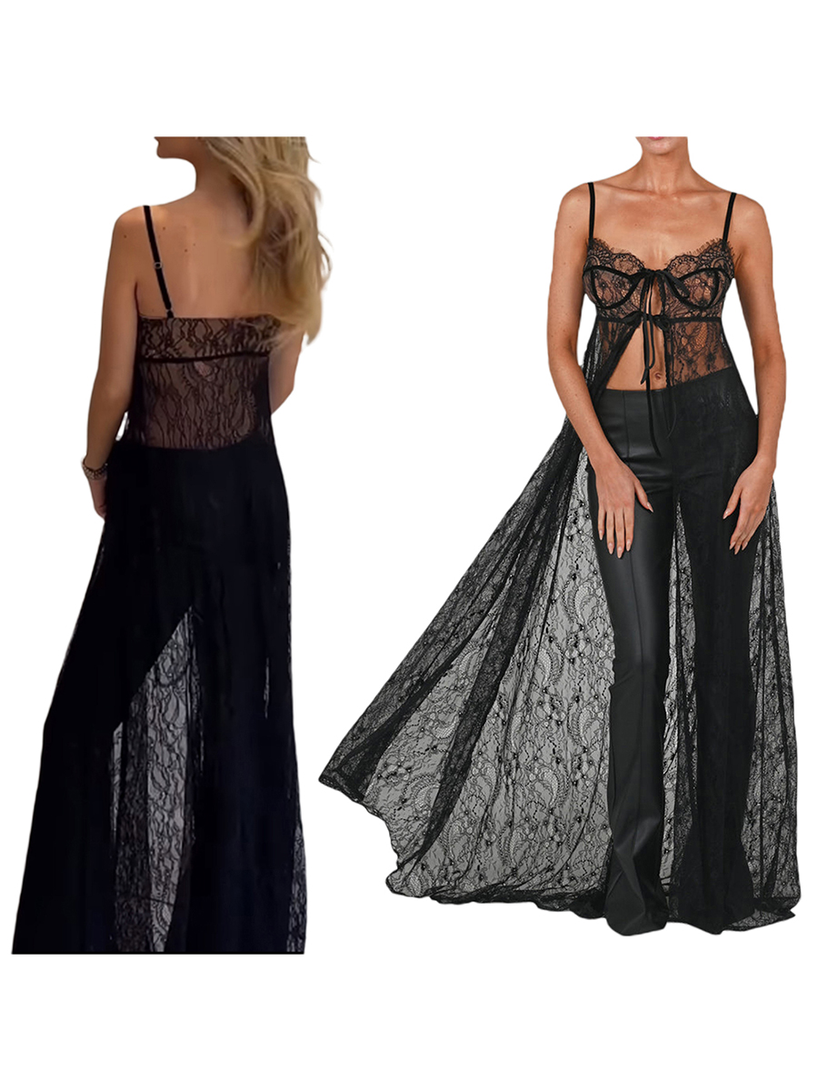 Women Lace Floral See Through  – Kimono Sheer Floral recenzja i cena