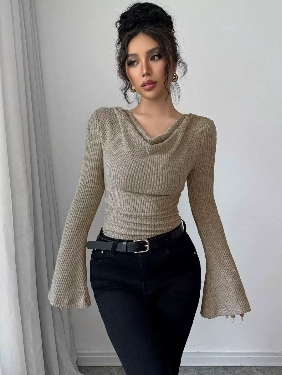 Women Blouse Off Shoulder Cowl – Blouse Off Shoulder recenzja i cena