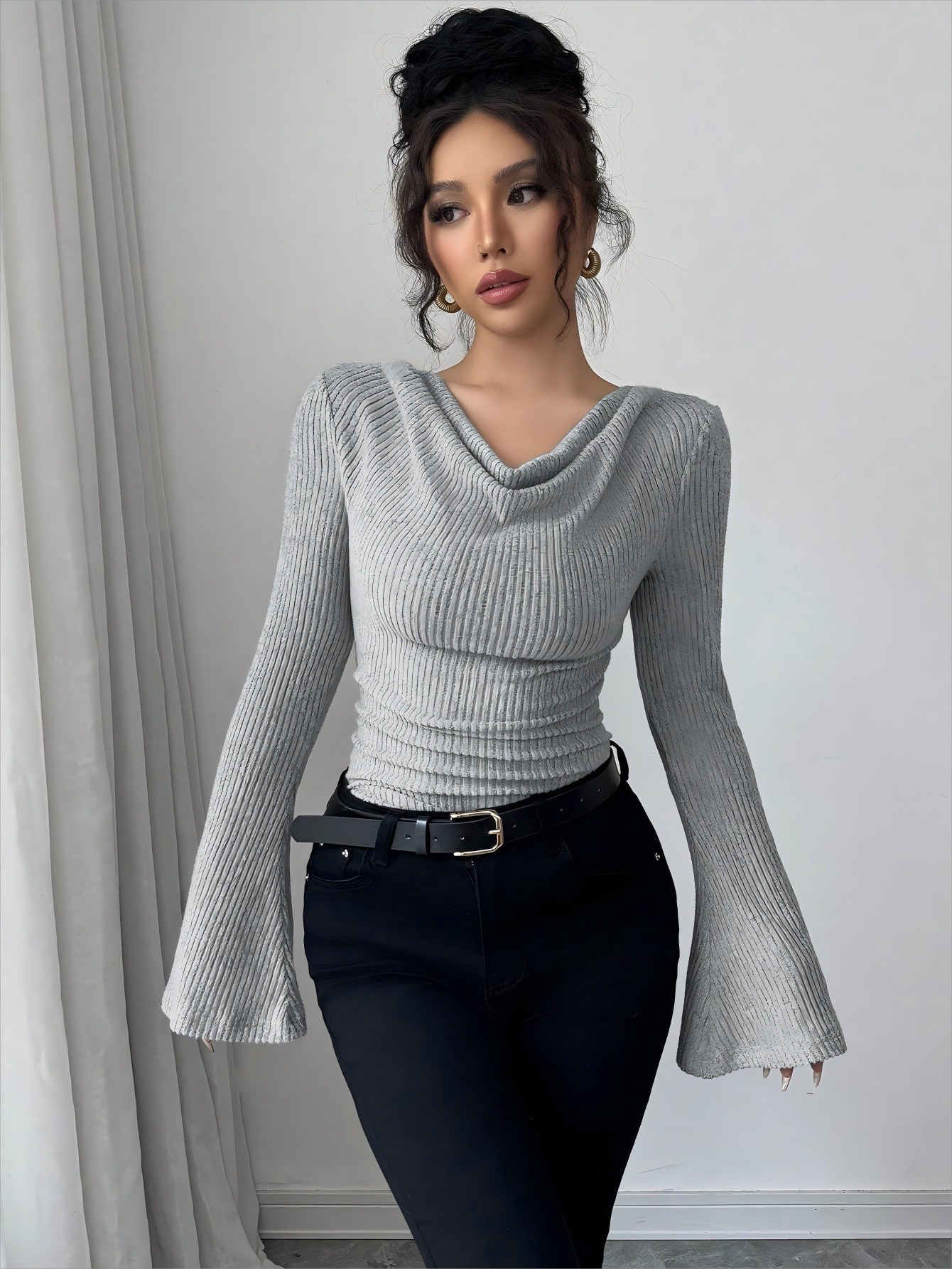 Women Blouse Off Shoulder Cowl – Blouse Off Shoulder recenzja i cena