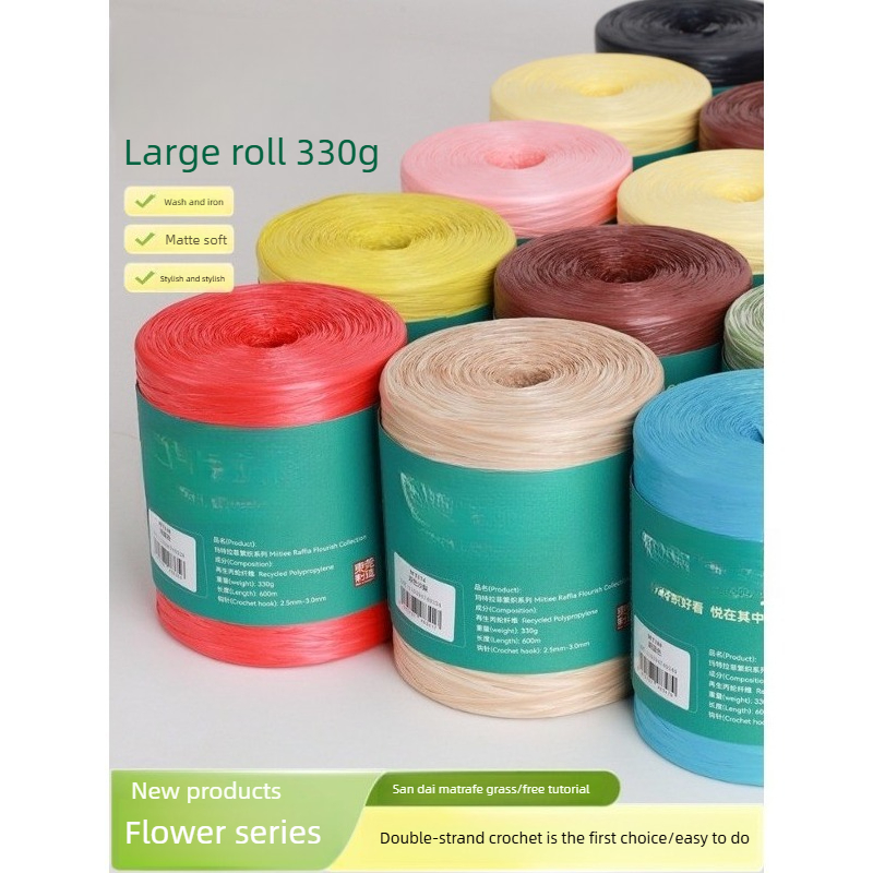 330g Raffia Yarn for Hand Knit – Crochet Bag Raffia recenzja i cena