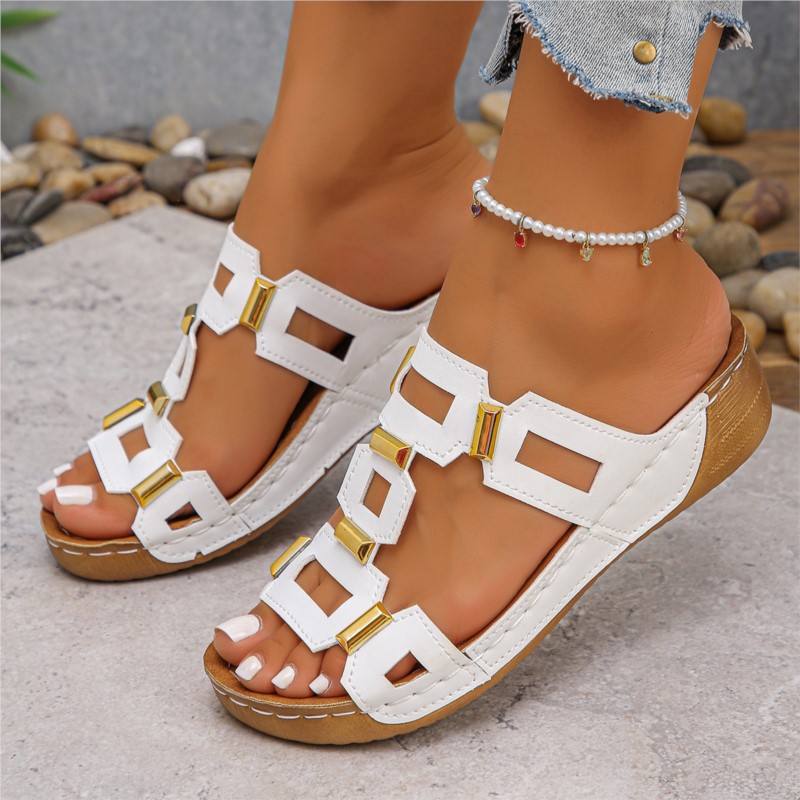 Fashion Shoes Sandals Women We – Wedge Espadrille Women recenzja i cena