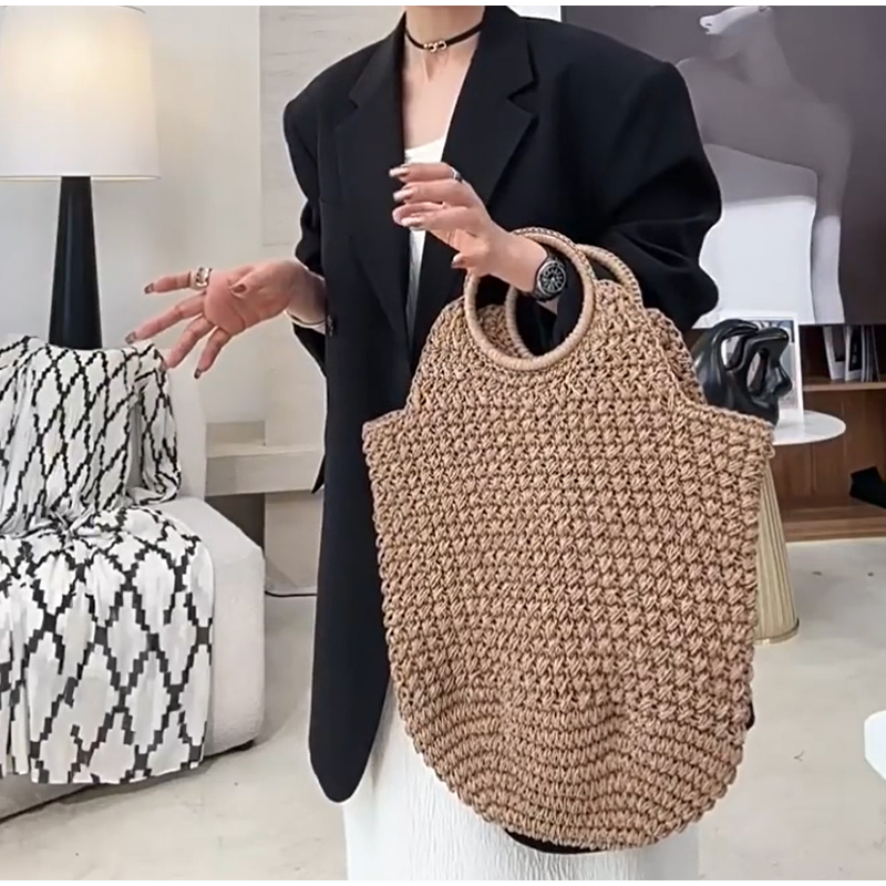 Popular Russian Woven Clutch H – Crochet Bag Raffia recenzja i cena