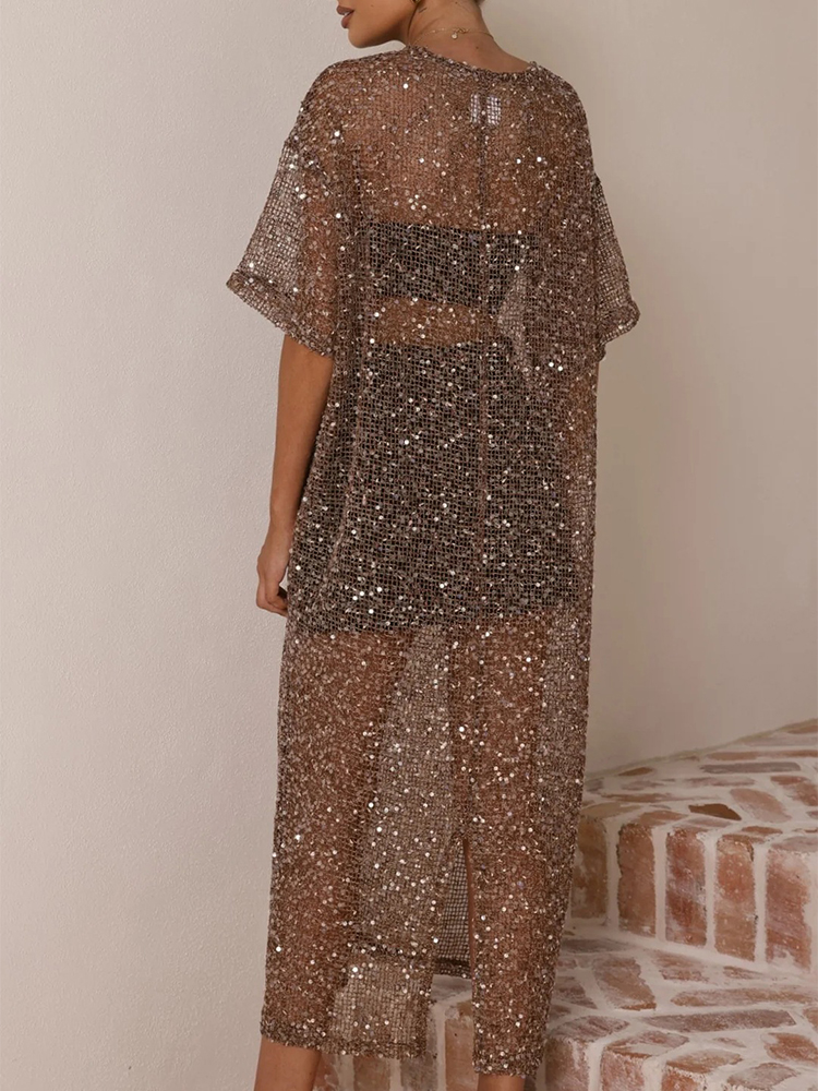 Female O-neck Loose Summer Lon – Cover Up Kaftan recenzja i cena