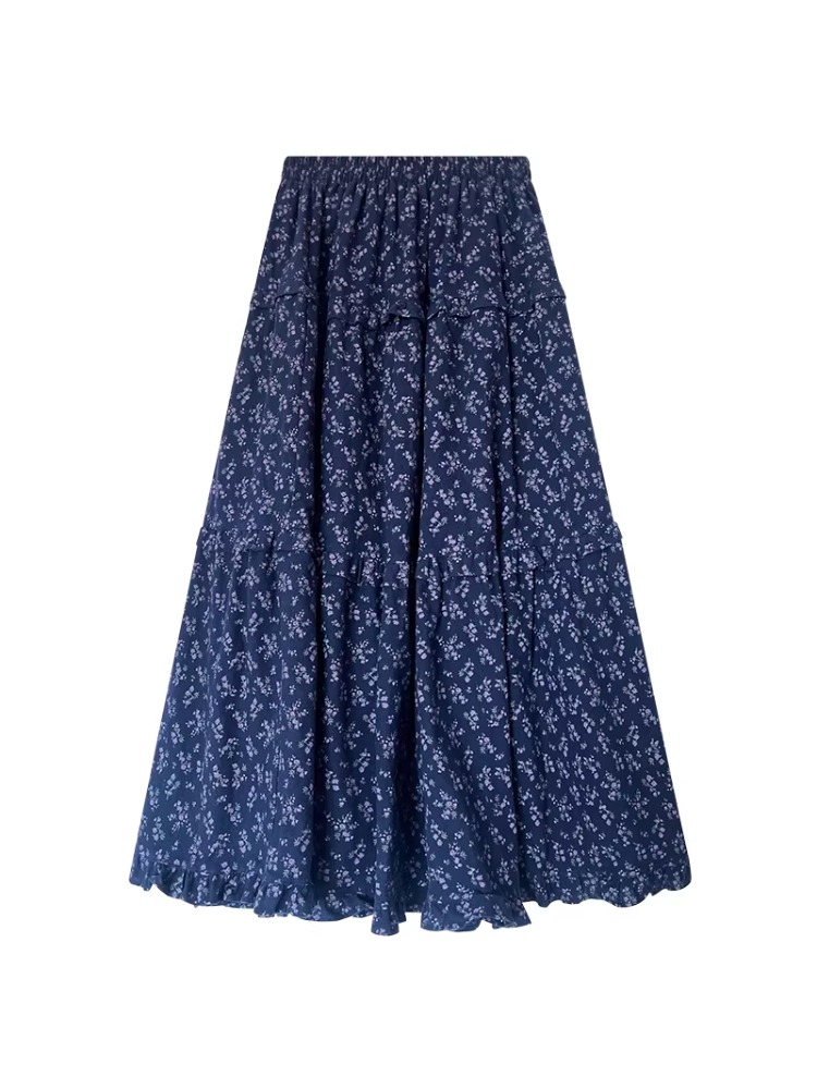plus Size Women's High Waist F – Midi Skirt Floral recenzja i cena