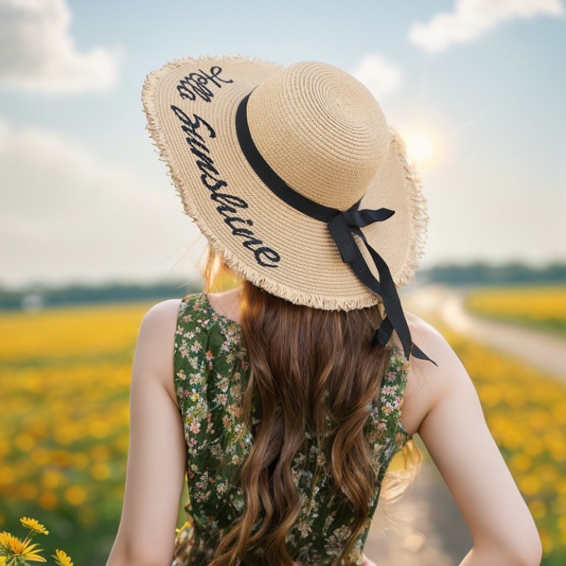 1pc Summer Floppy Beach Hats f – Hat Floppy Wide recenzja i cena