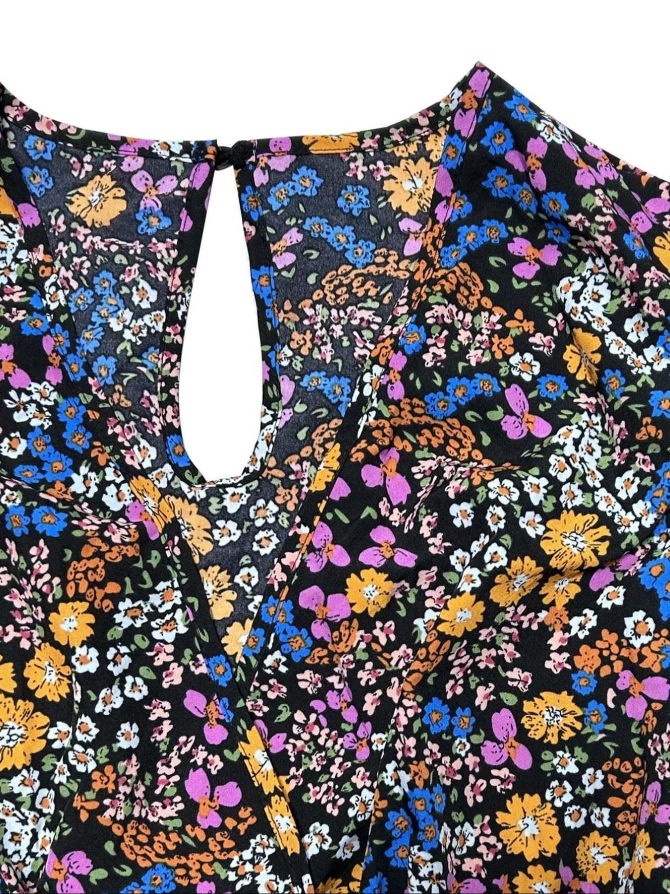 【Plus Size】 Floral Print Tie S – Romper Floral Print recenzja i cena