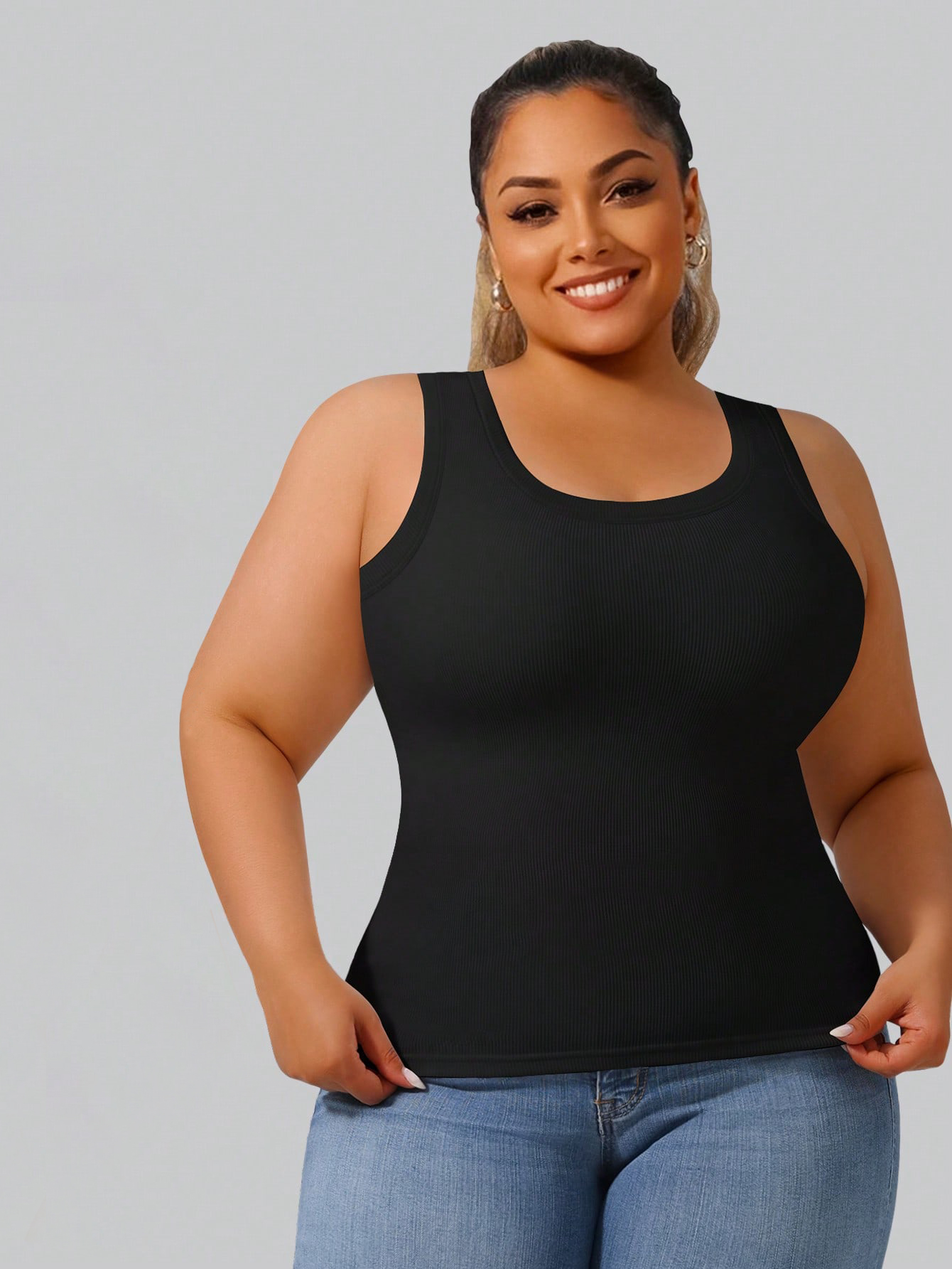 Plus Size Women's High Stretch – Crop Top Crochet recenzja i cena