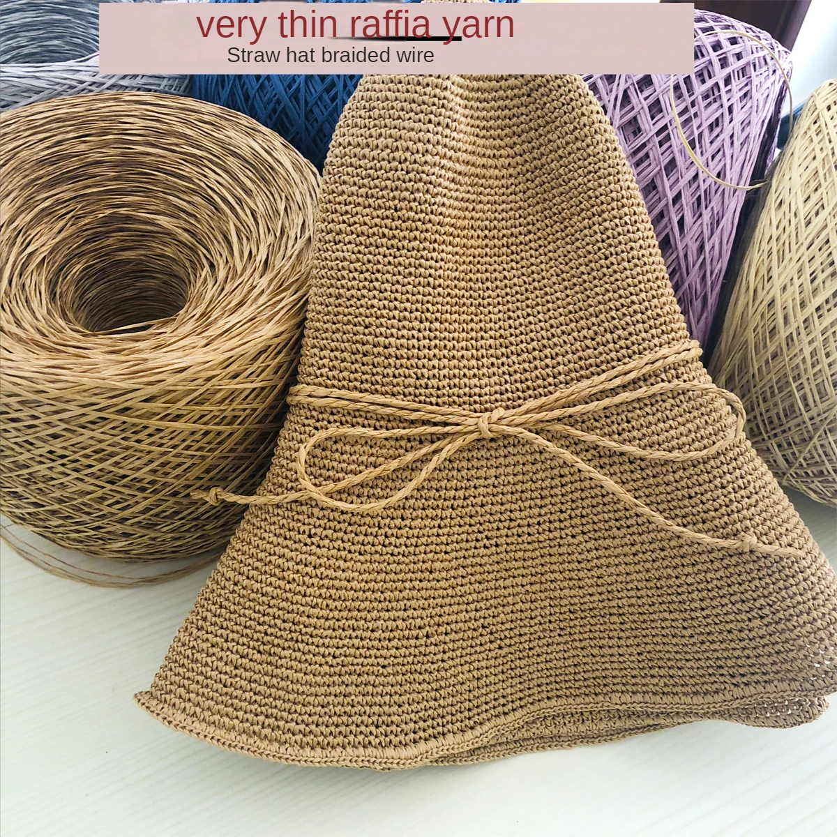 250g Thin Raffia Yarn Paper Gr – Crochet Bag Raffia recenzja i cena