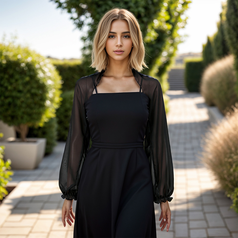 Solid Color Chiffon Shawl Summ – Blouse Off Shoulder recenzja i cena