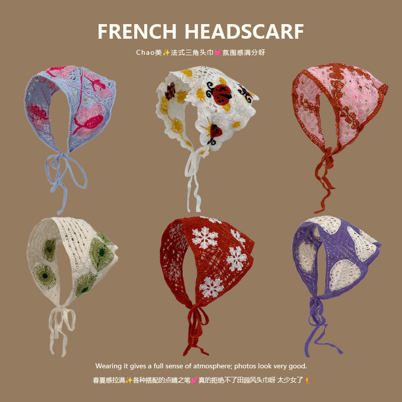 Knit Triangle Headband French  – Headband Summer Knit recenzja i cena