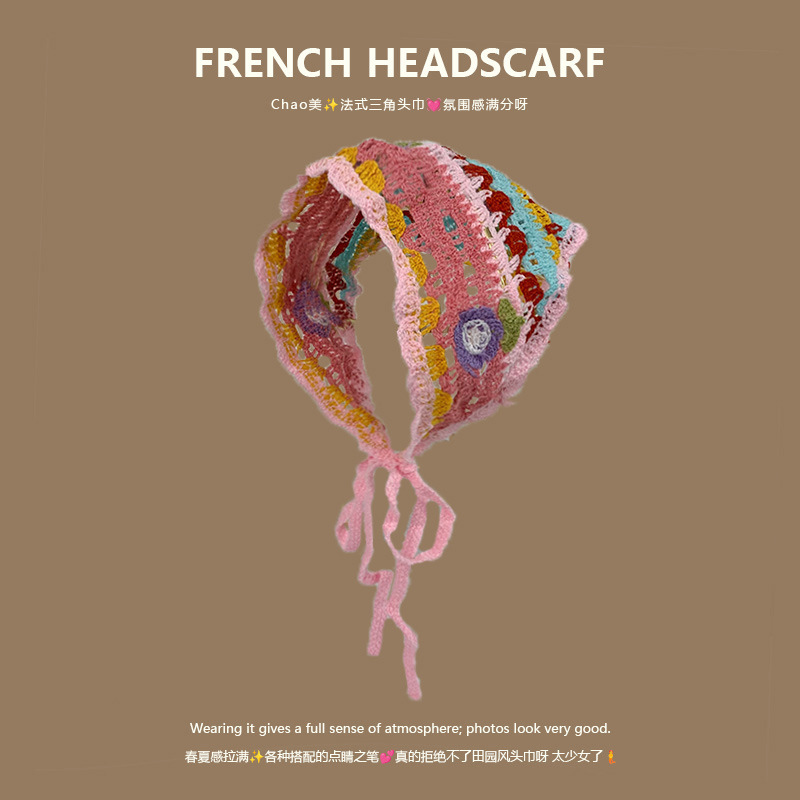 Knit Triangle Headband French  – Headband Summer Knit recenzja i cena