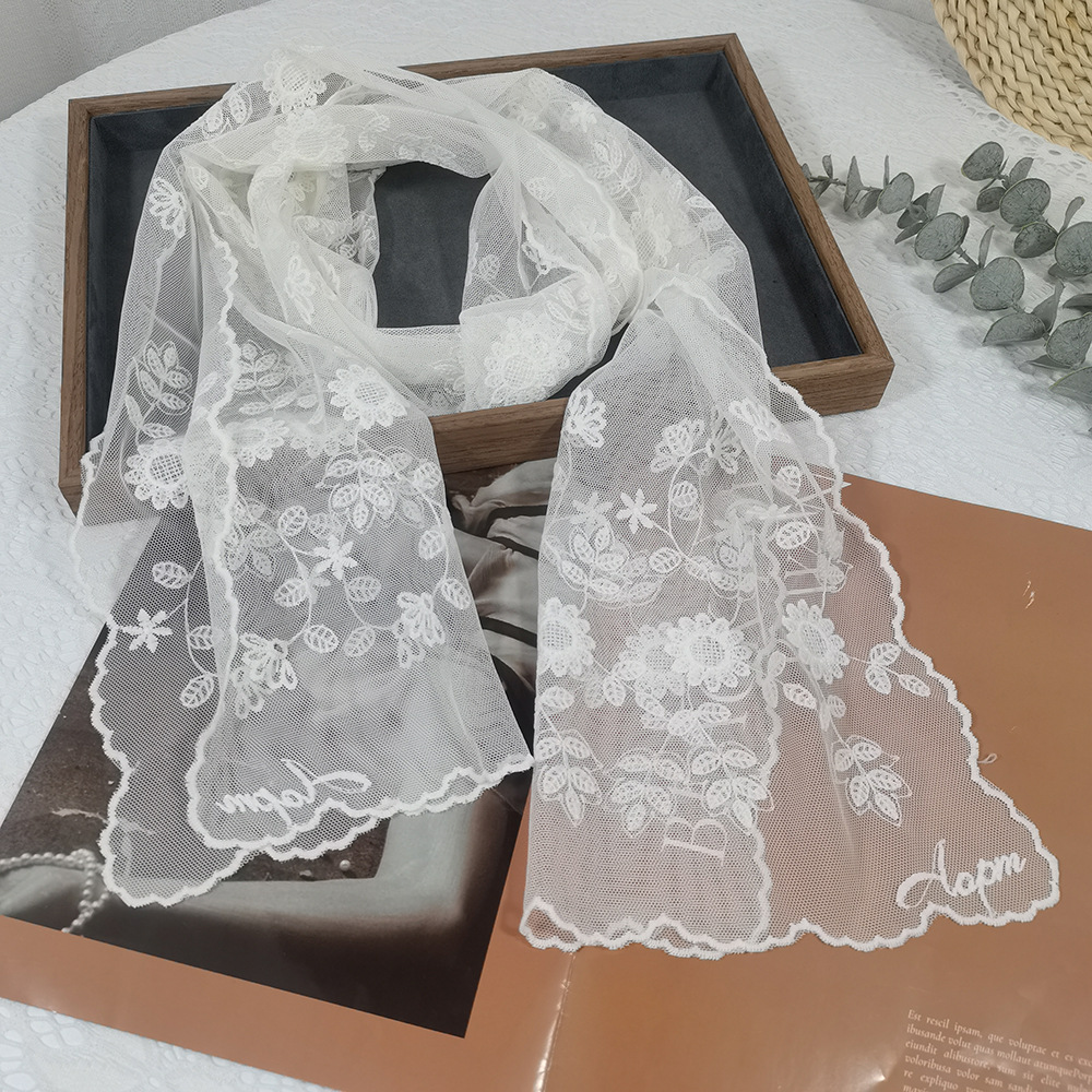 Lace Sunflower Silk Scarf Fair – Headband Summer Knit recenzja i cena