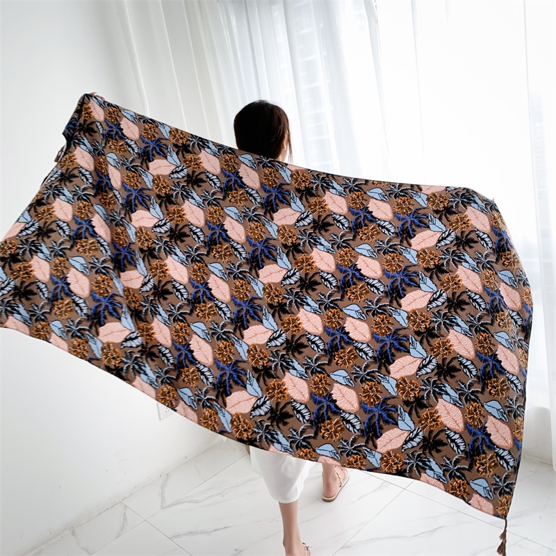 90x185cm Cotton Linen Print Su – Linen Dress Wrap recenzja i cena