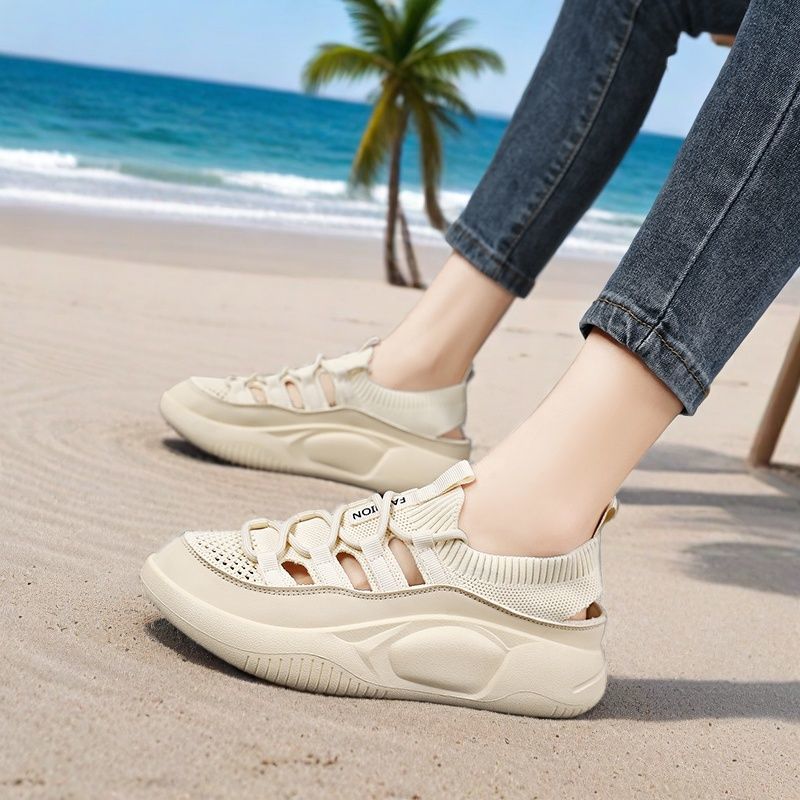 Women's Openwork Breathable Ov – Wedge Espadrille Women recenzja i cena
