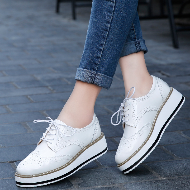 Women Loafers Shoes Leather Th – Wedge Espadrille Women recenzja i cena