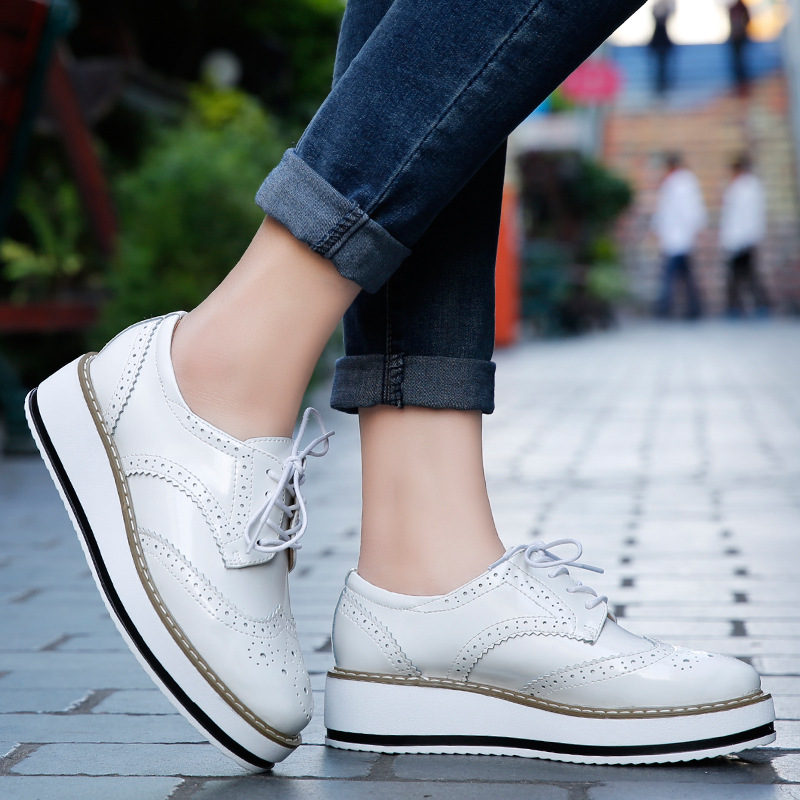 Women Loafers Shoes Leather Th – Wedge Espadrille Women recenzja i cena