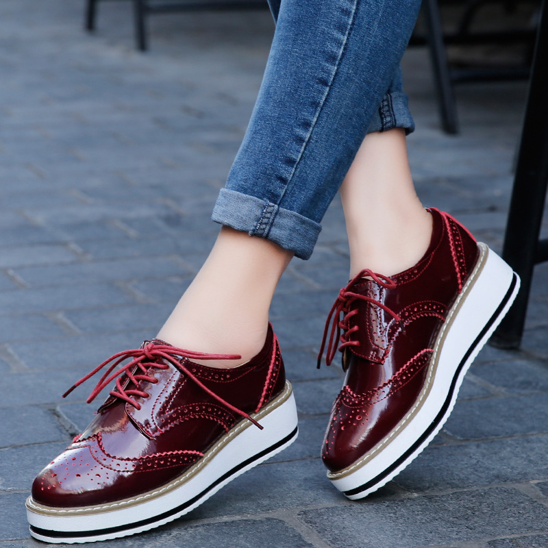 Women Loafers Shoes Leather Th – Wedge Espadrille Women recenzja i cena